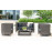 Alexander Rose Monte Carlo High Back Club Lounge Set