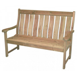 Alexander Rose Pine High Back Bench 5ft