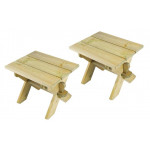 Alexander Rose Pine Lightweight Stools x 2