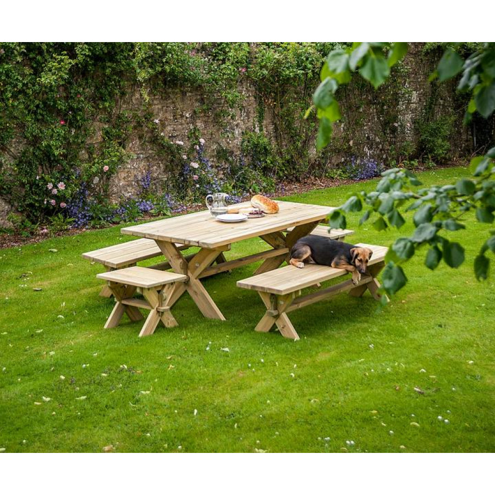 Alexander Rose Pine Rectangular Table Set