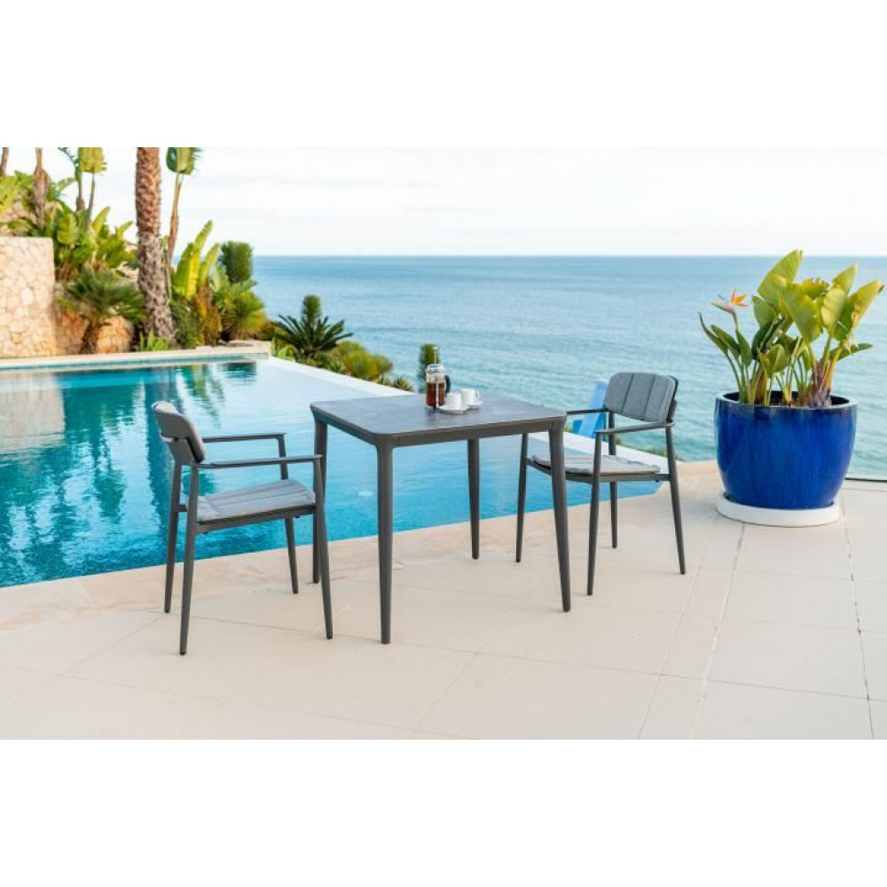 Alexander Rose Rimini 2 Seat Square Dining Set