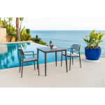 Alexander Rose Rimini 2 Seat Square Dining Set