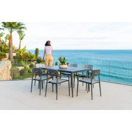 Alexander Rose Rimini 6 Seat Rectangular Dining Set