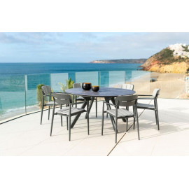 Alexander Rose Rimini 6 Seat Round Dining Set