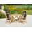 Alexander Rose Roble Bengal 4 Seat Recliner Round Set