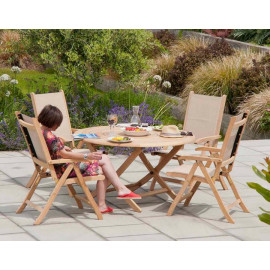 Alexander Rose Roble Bengal Folding Table 1.3m