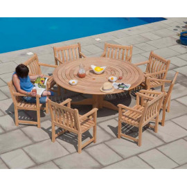 Alexander Rose Roble Bengal Pedestal Table 1.75m