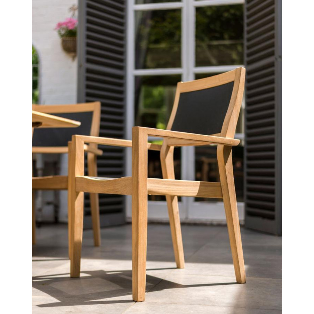 Alexander Rose Roble Highback Stacking Sling Armchair