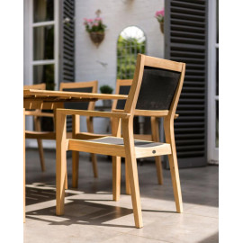 Alexander Rose Roble Highback Stacking Sling Armchair