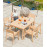 Alexander Rose Roble Rectangular Dining Table 1m x 1.5m