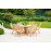 Alexander Rose Roble Round 6 Seat Folding Chair Set