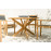 Alexander Rose Roble Round Cross Base Dining Table 1.25m