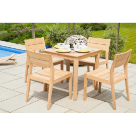 Alexander Rose Roble Square Cafe Table 0.8m