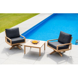 Alexander Rose Roble Swivel Lounge Armchair With Cushion