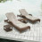 Alexander Rose San Marino Adjustable Sunbed With Oatmeal Cushion