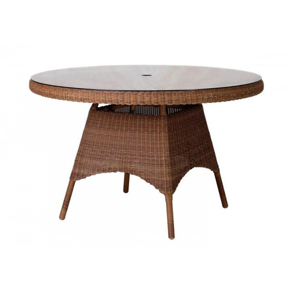 Alexander Rose San Marino Table With Glass 1.2m