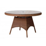Alexander Rose San Marino Table With Glass 1.2m