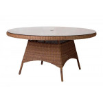 Alexander Rose San Marino Table With Glass 1.5m