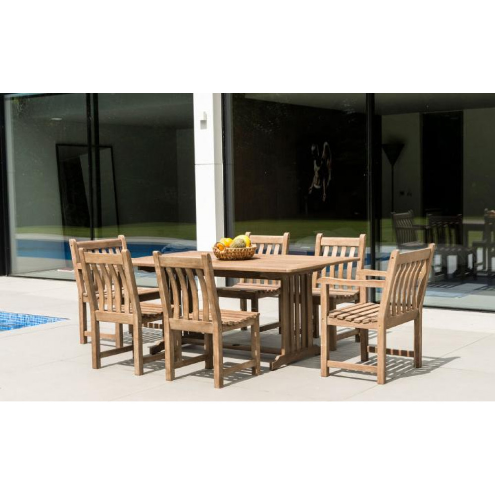 Alexander Rose Sherwood 6 Seat Broadfield Rectangular Set