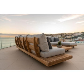 Alexander Rose Sorrento Lounge Single Modular Chair With Extension
