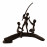 Boys On Log – Elur Iron Figurine