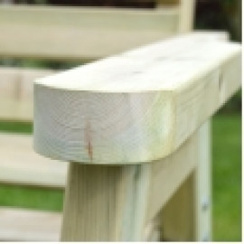 Barrowden Companion Seat (Straight) with Circular Coffee Table