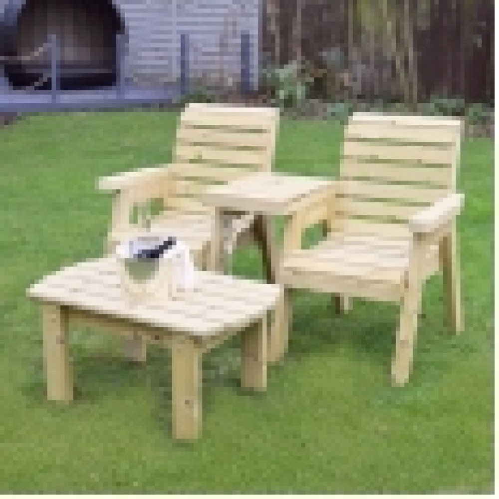 Barrowden Companion Seat (Straight) with Curved Coffee Table