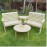Barrowden Double Companion Seat (Angled) with Circular Coffee Table