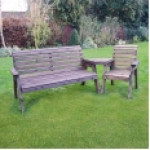Barrowden Triple/Single Companion Seat - Angled 