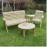 Barrowden Triple/Single Companion Seat (Angled) with Coffee Table