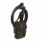 Blissful Halo Black Contemporary Sculpture