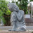Buddha Crouching – charcoal effect