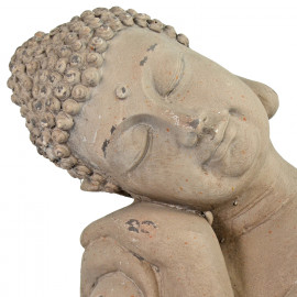 Buddha Crouching –  weathered stone effect