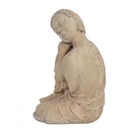 Buddha Crouching –  weathered stone effect
