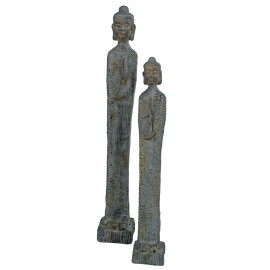 Buddha Thin tall – patina bronze effect