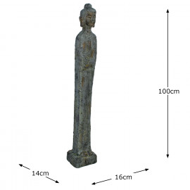 Buddha Thin tall – patina bronze effect