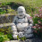 Buddhist Monk – antique stone effect