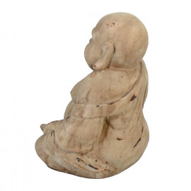 Buddhist Monk Sitting – weathered stone effect