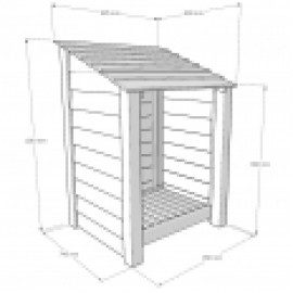 Burley log store - 4ft