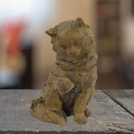 Cat Carved Wood Effect