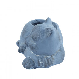 Cat Planter – blue iron effect