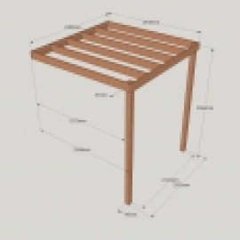 Clearance Lean To Box Pergola