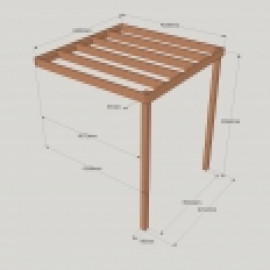 Clearance Lean To Box Pergola