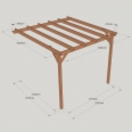Clearance Lean to Garden Pergola - 2 Post