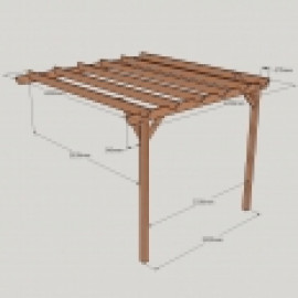 Clearance Lean to Garden Pergola - 2 Post