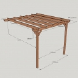 Clearance Lean to Garden Pergola - 2 Post