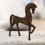 Contemporary Horse Carved Wood Effect