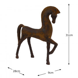 Contemporary Horse Carved Wood Effect