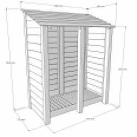Cottesmore log store - 6ft