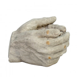 Cupped Hands Planter – weathered stone effect